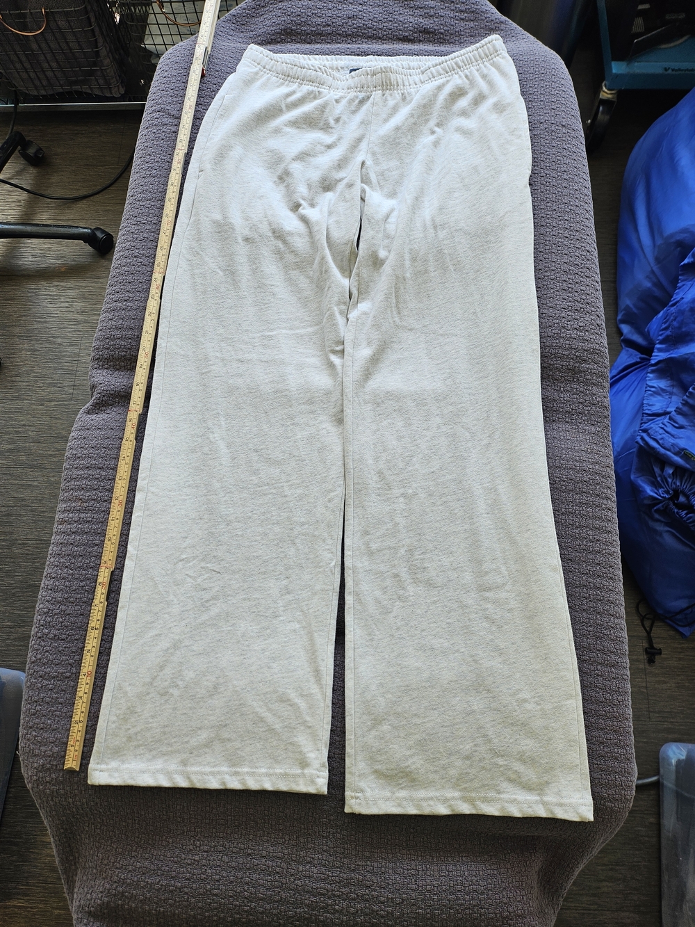 Brandy Melville Light Gray Wide-Leg Lounge Pants - Picture 2 of 4